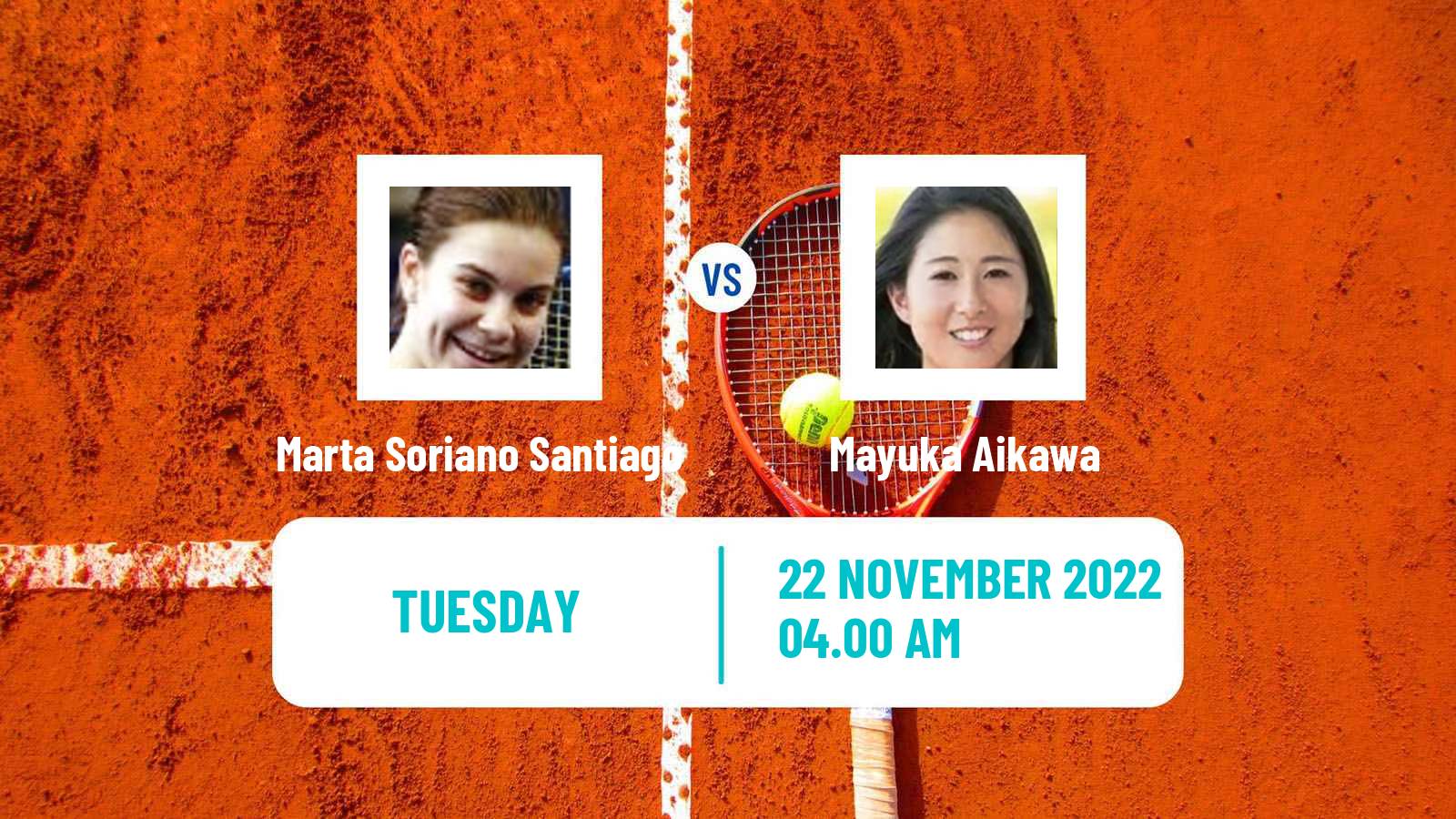 Tennis ITF Tournaments Marta Soriano Santiago - Mayuka Aikawa