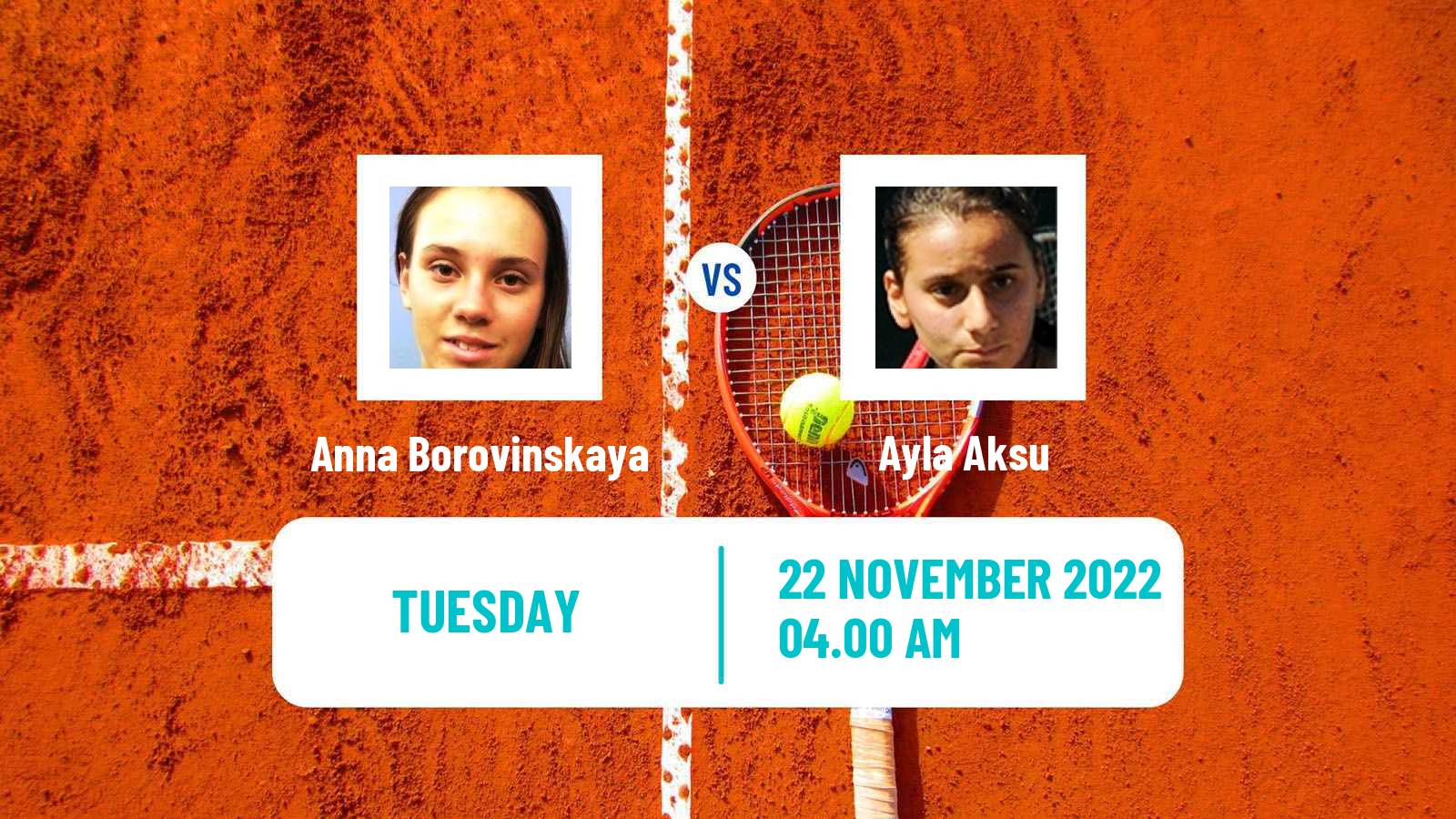 Tennis ITF Tournaments Anna Borovinskaya - Ayla Aksu