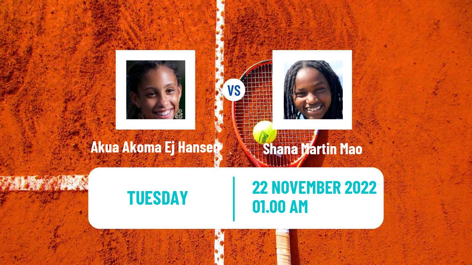 Tennis ITF Tournaments Akua Akoma Ej Hansen - Shana Martin Mao