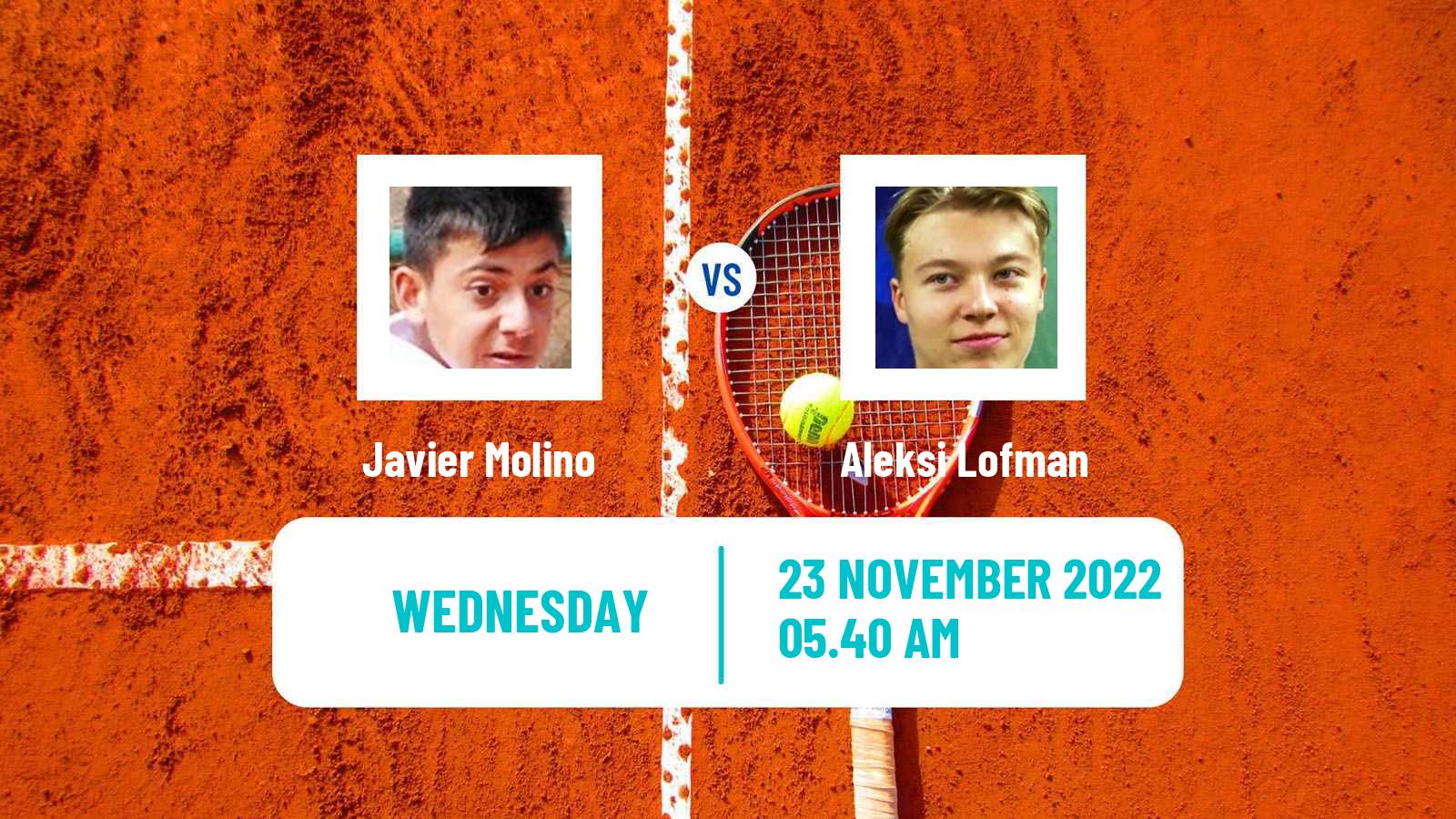 Tennis ITF Tournaments Javier Molino - Aleksi Lofman