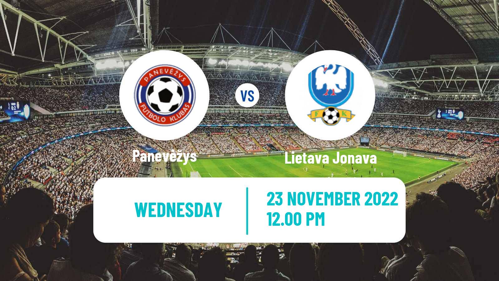 Soccer Lithuanian A Lyga Panevėžys - Lietava Jonava