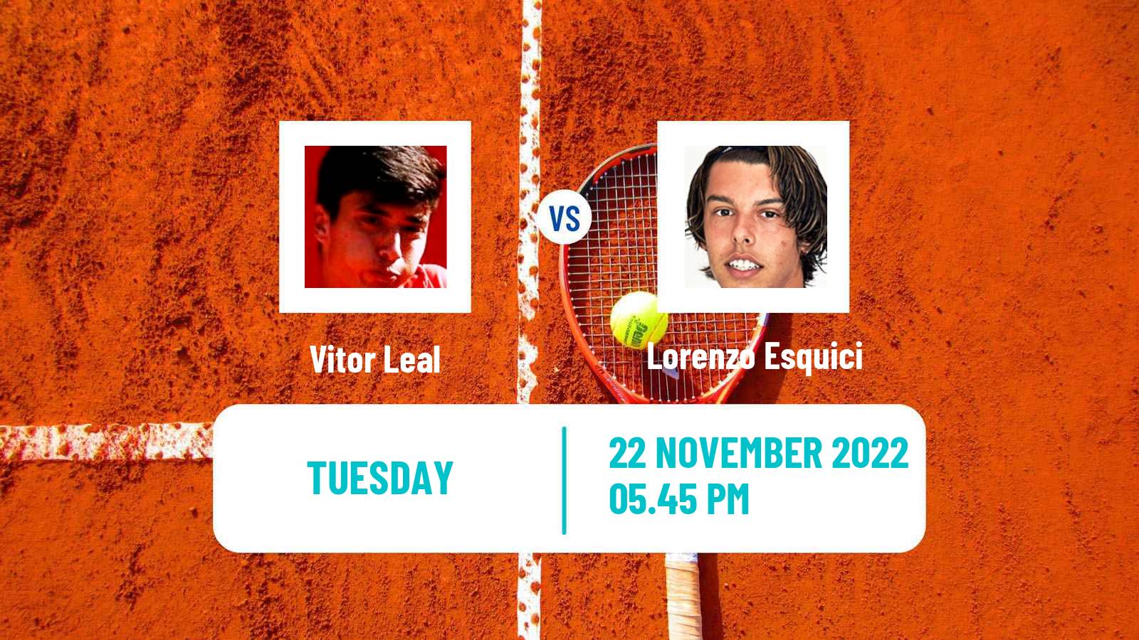 Tennis ITF Tournaments Vitor Leal - Lorenzo Esquici