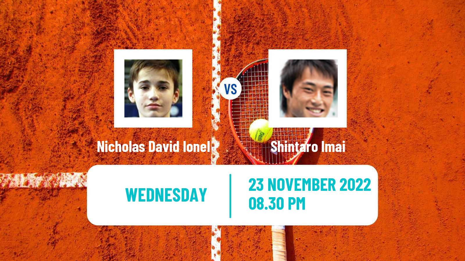 Tennis ATP Challenger Nicholas David Ionel - Shintaro Imai