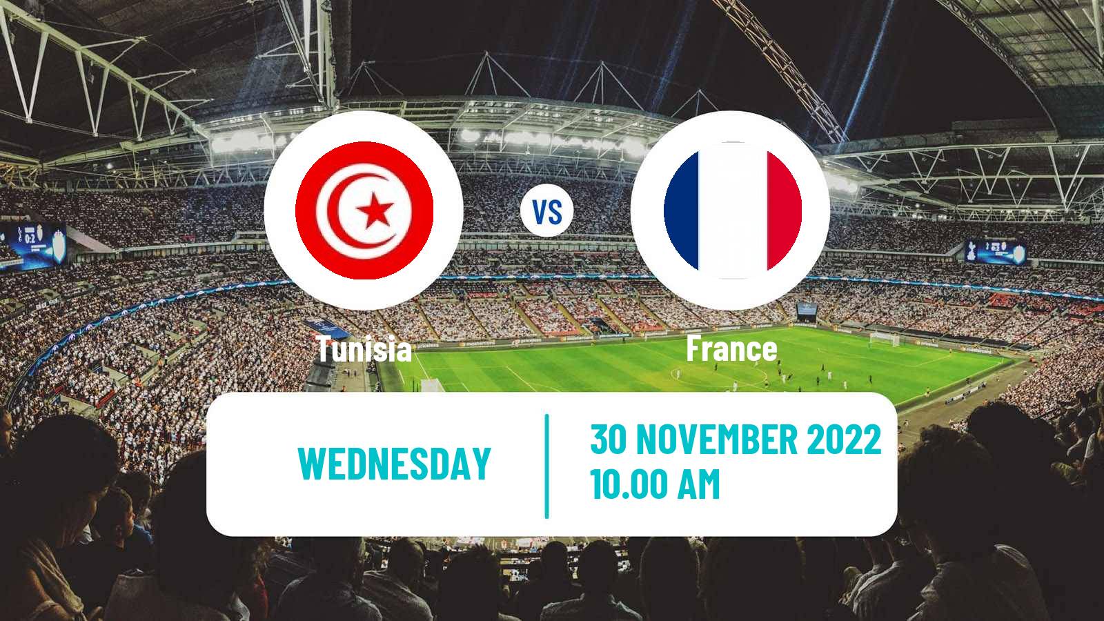 Soccer FIFA World Cup Tunisia - France