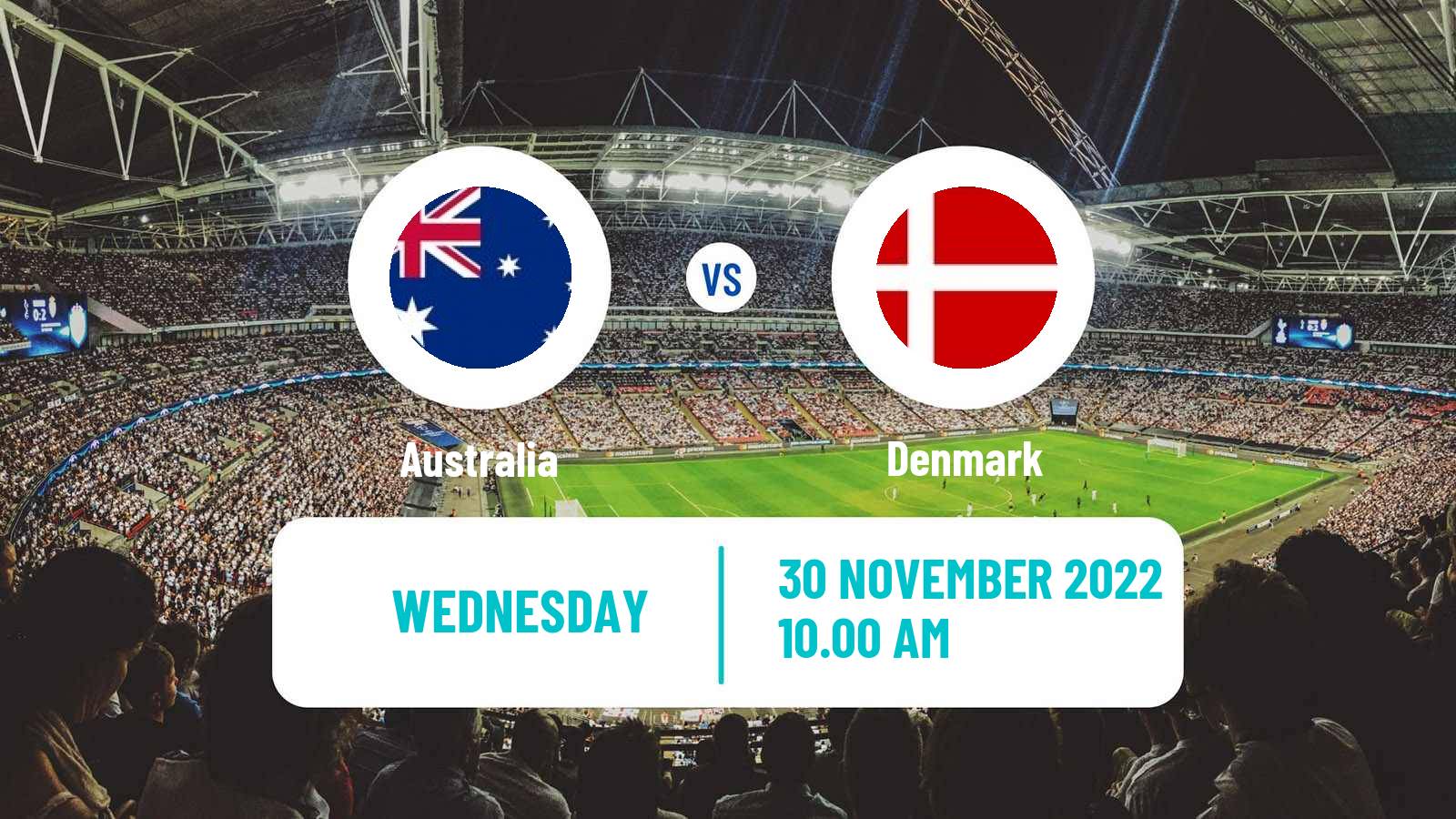 Soccer FIFA World Cup Australia - Denmark