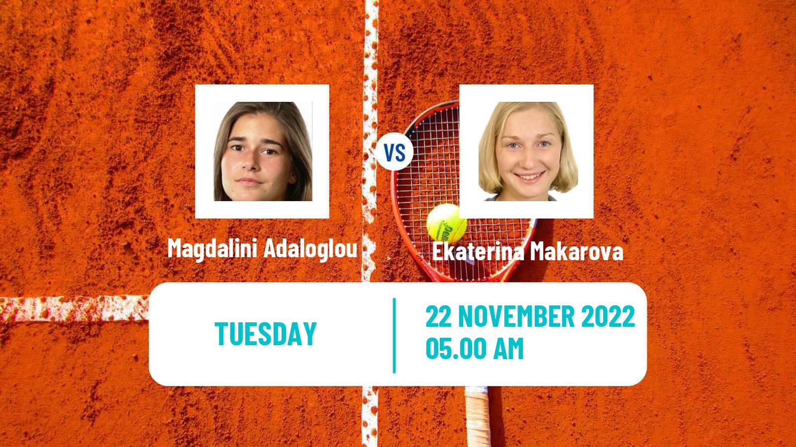 Tennis ITF Tournaments Magdalini Adaloglou - Ekaterina Makarova