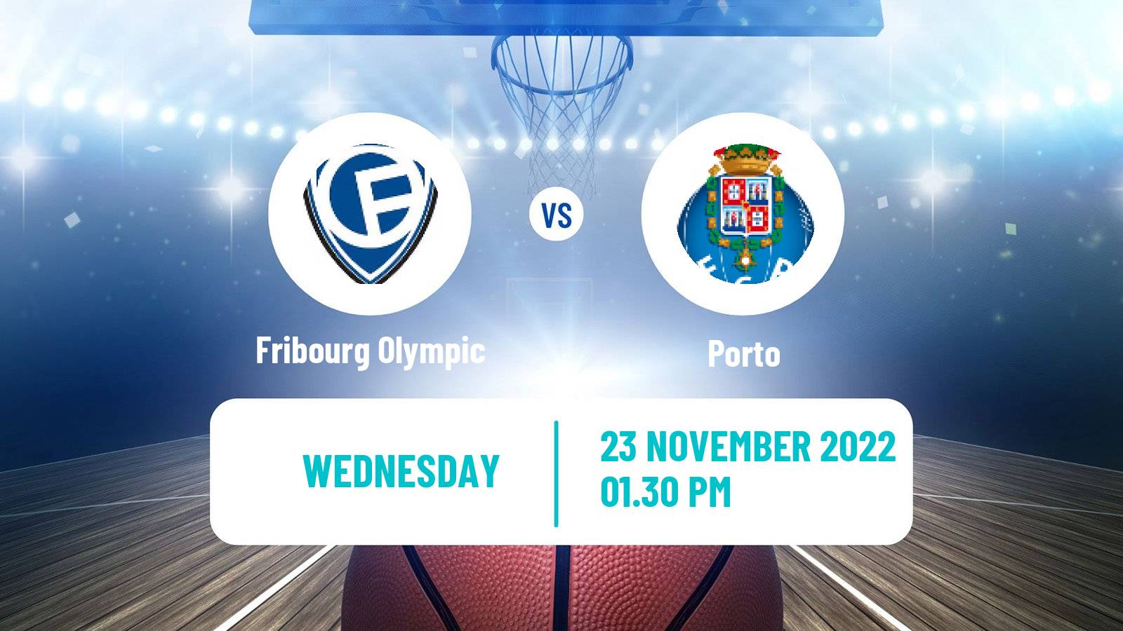 Basketball FIBA Europe Cup Fribourg Olympic - Porto