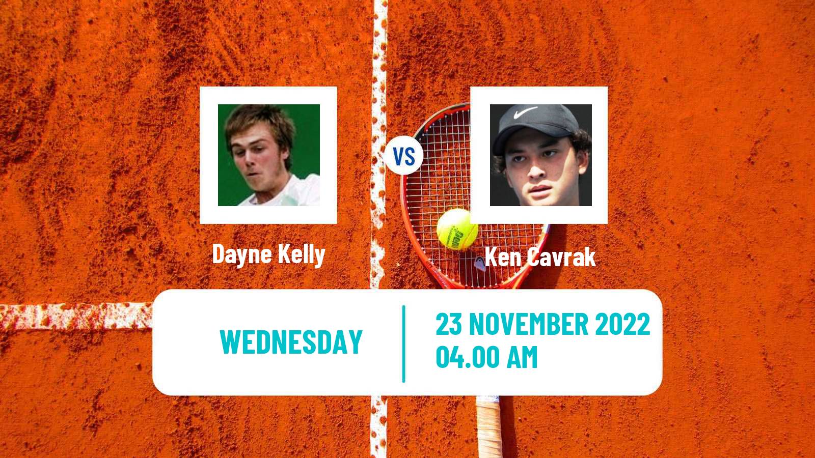 Tennis ITF Tournaments Dayne Kelly - Ken Cavrak