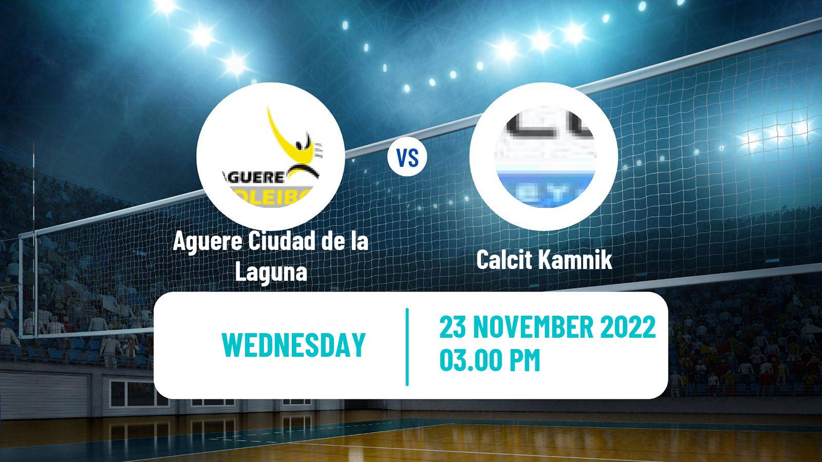 Volleyball CEV Champions League Women Aguere Ciudad de la Laguna - Calcit Kamnik