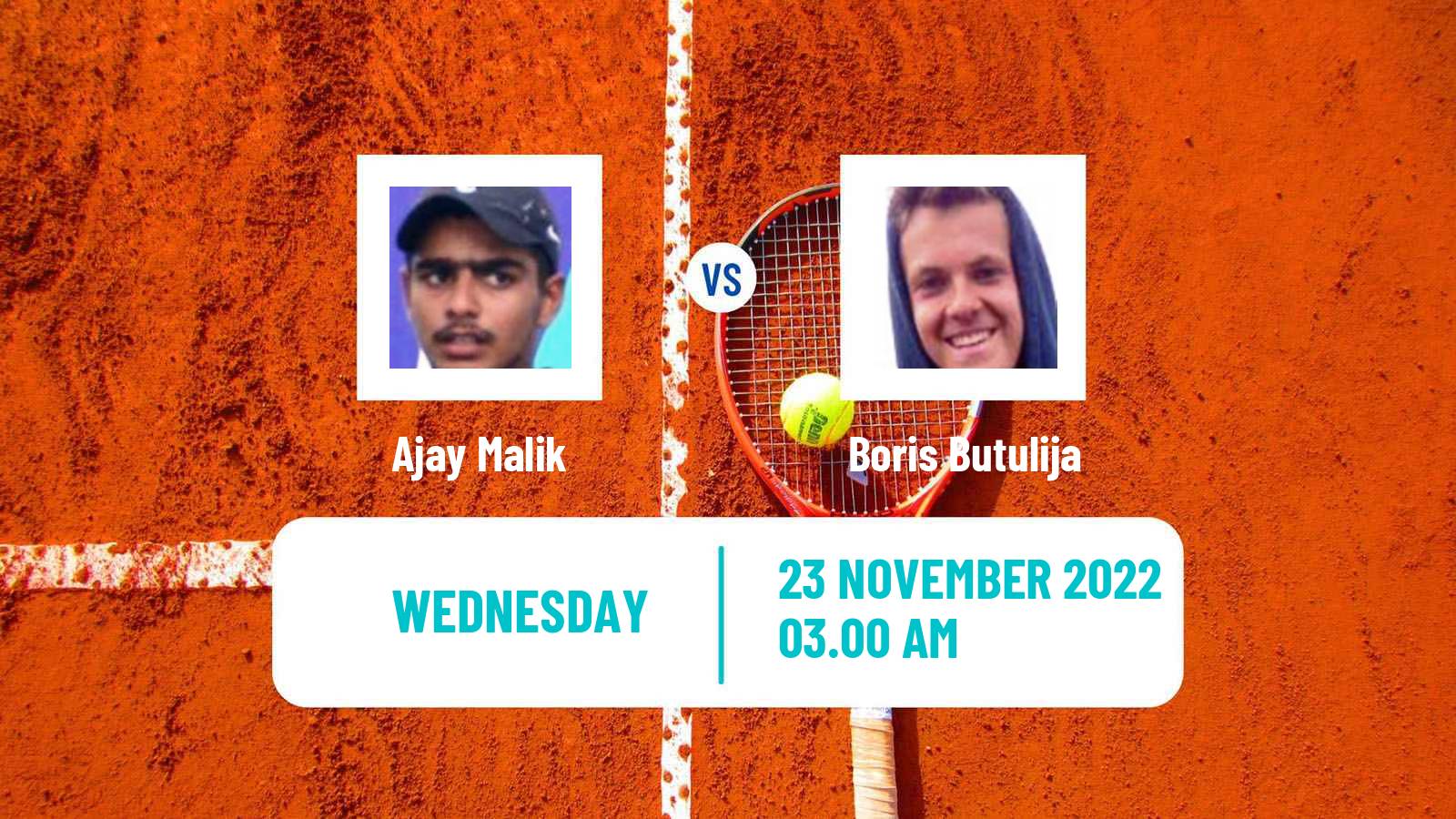 Tennis ITF Tournaments Ajay Malik - Boris Butulija