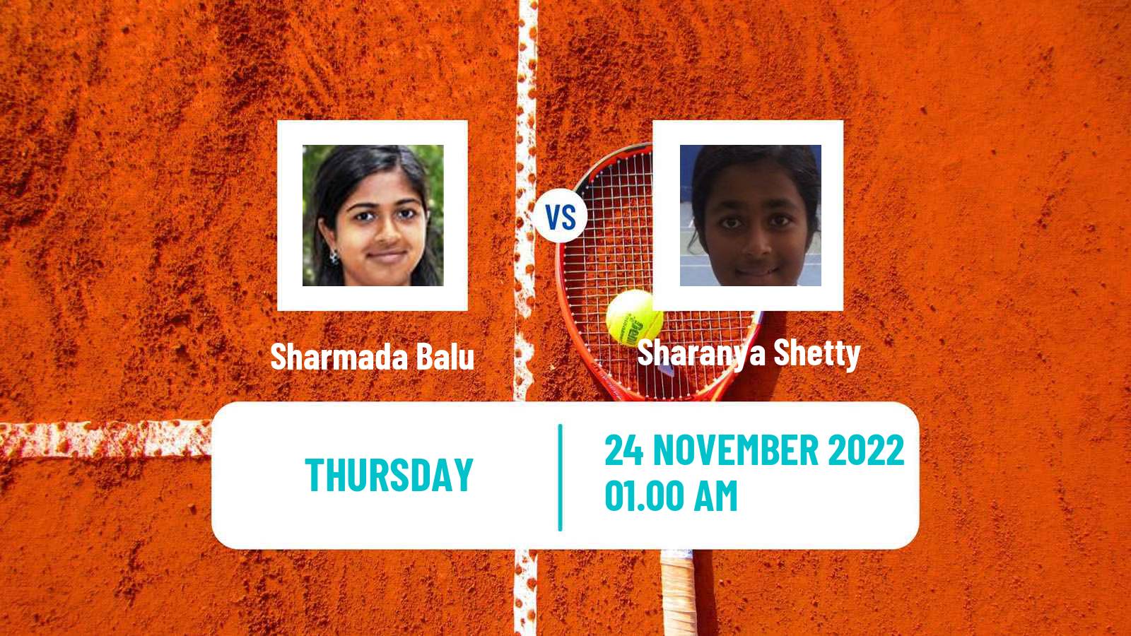 Tennis ITF Tournaments Sharmada Balu - Sharanya Shetty