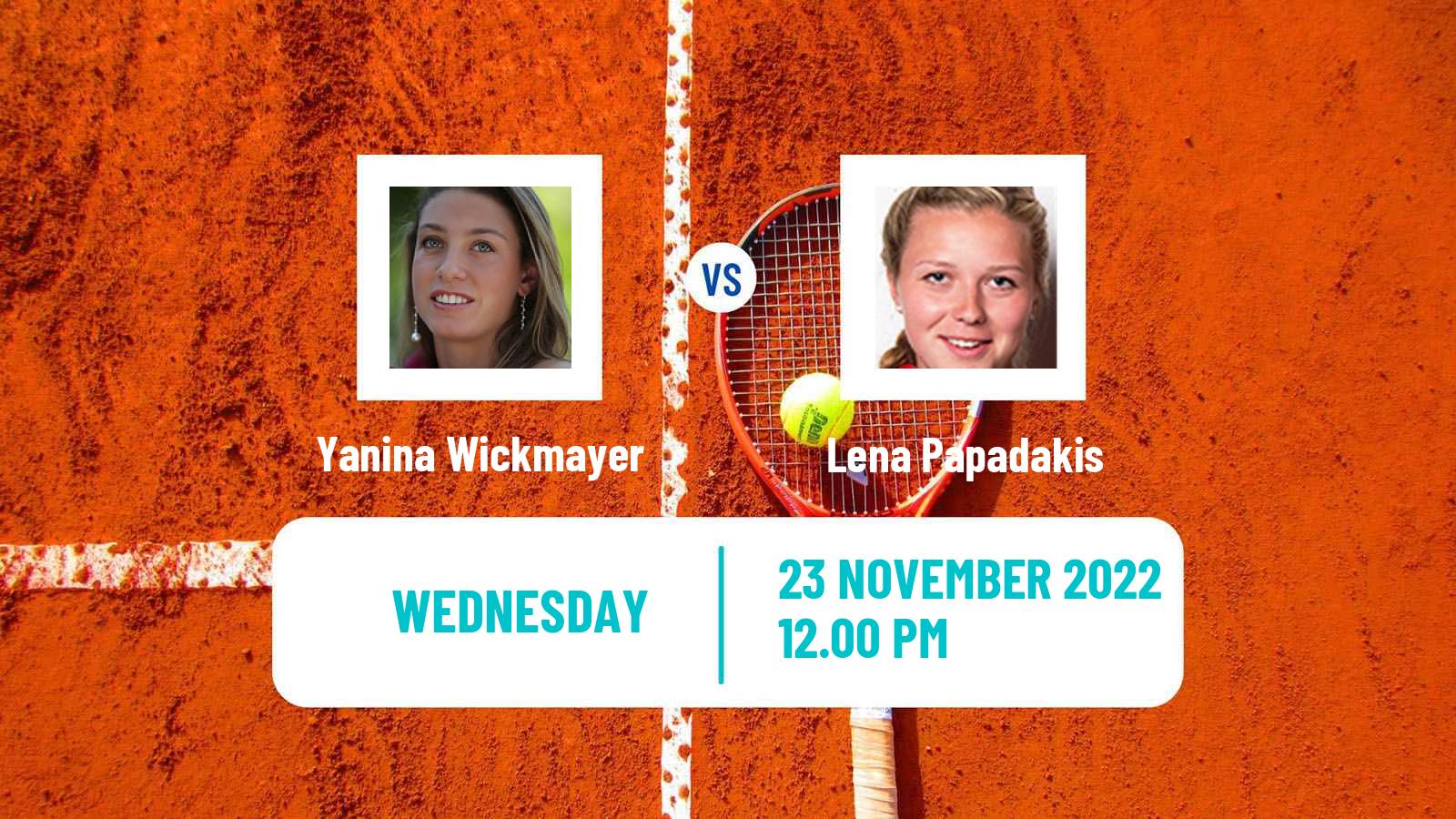 Tennis ITF Tournaments Yanina Wickmayer - Lena Papadakis