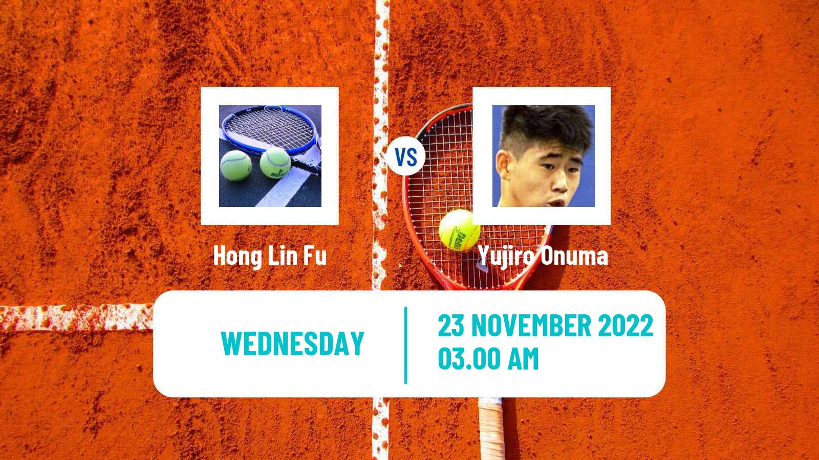 Tennis ITF Tournaments Hong Lin Fu - Yujiro Onuma