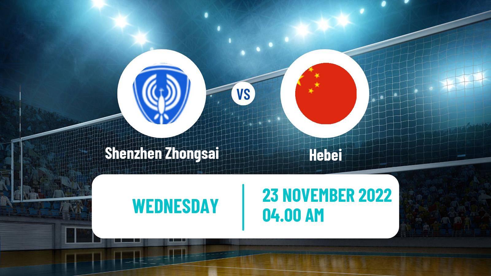 Volleyball Chinese CVL Women Shenzhen Zhongsai - Hebei