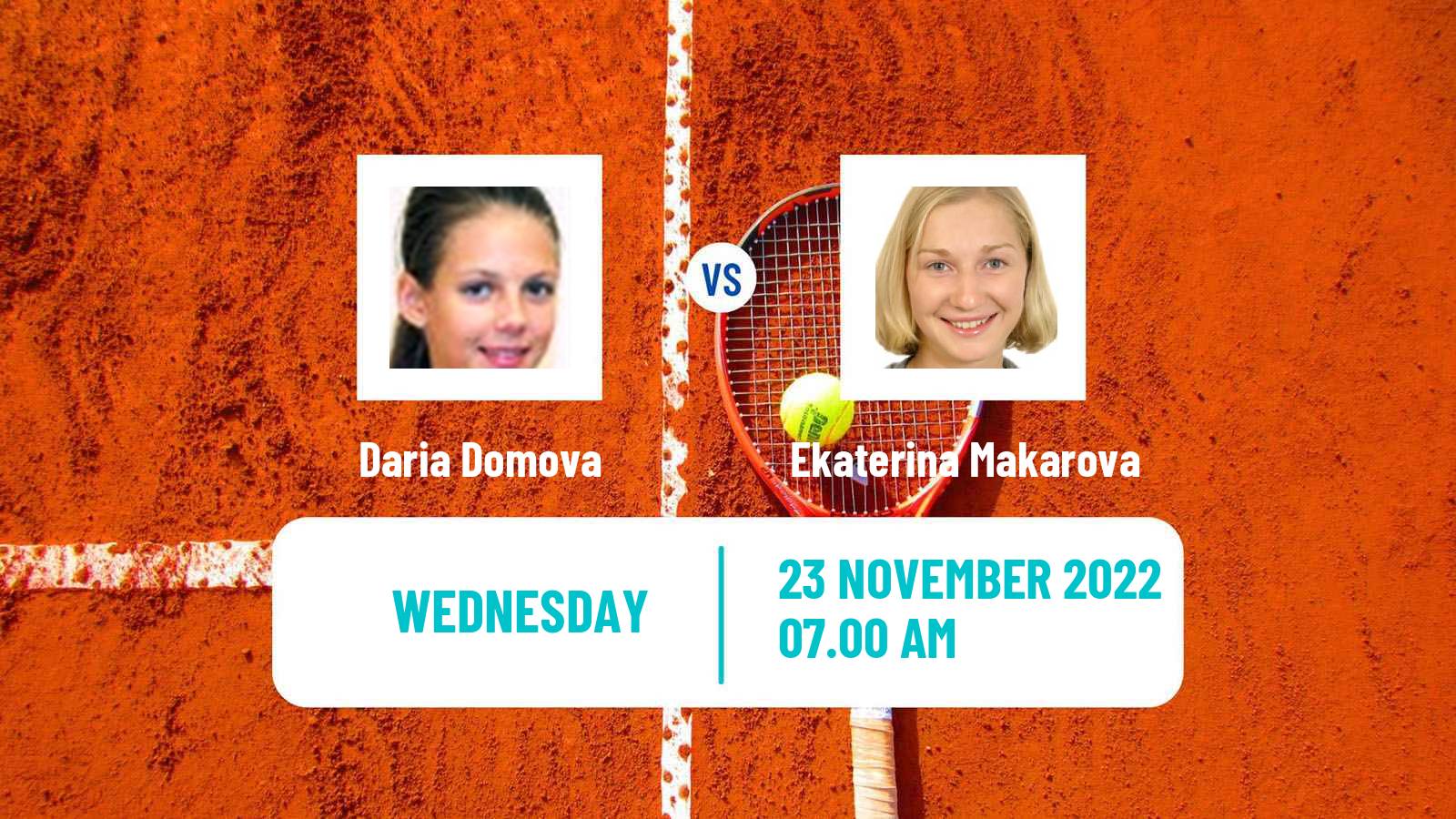 Tennis ITF Tournaments Daria Domova - Ekaterina Makarova