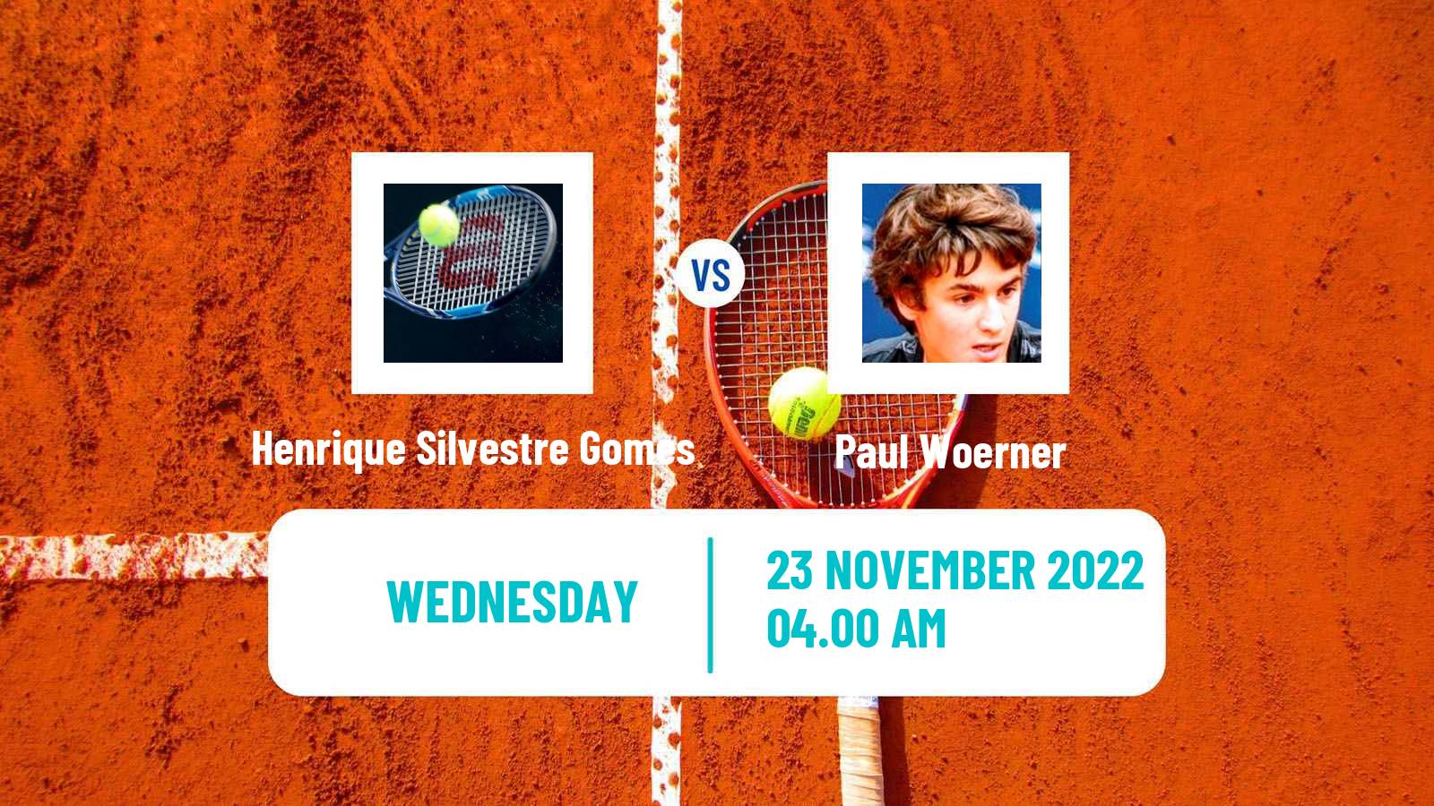 Tennis ITF Tournaments Henrique Silvestre Gomes - Paul Woerner