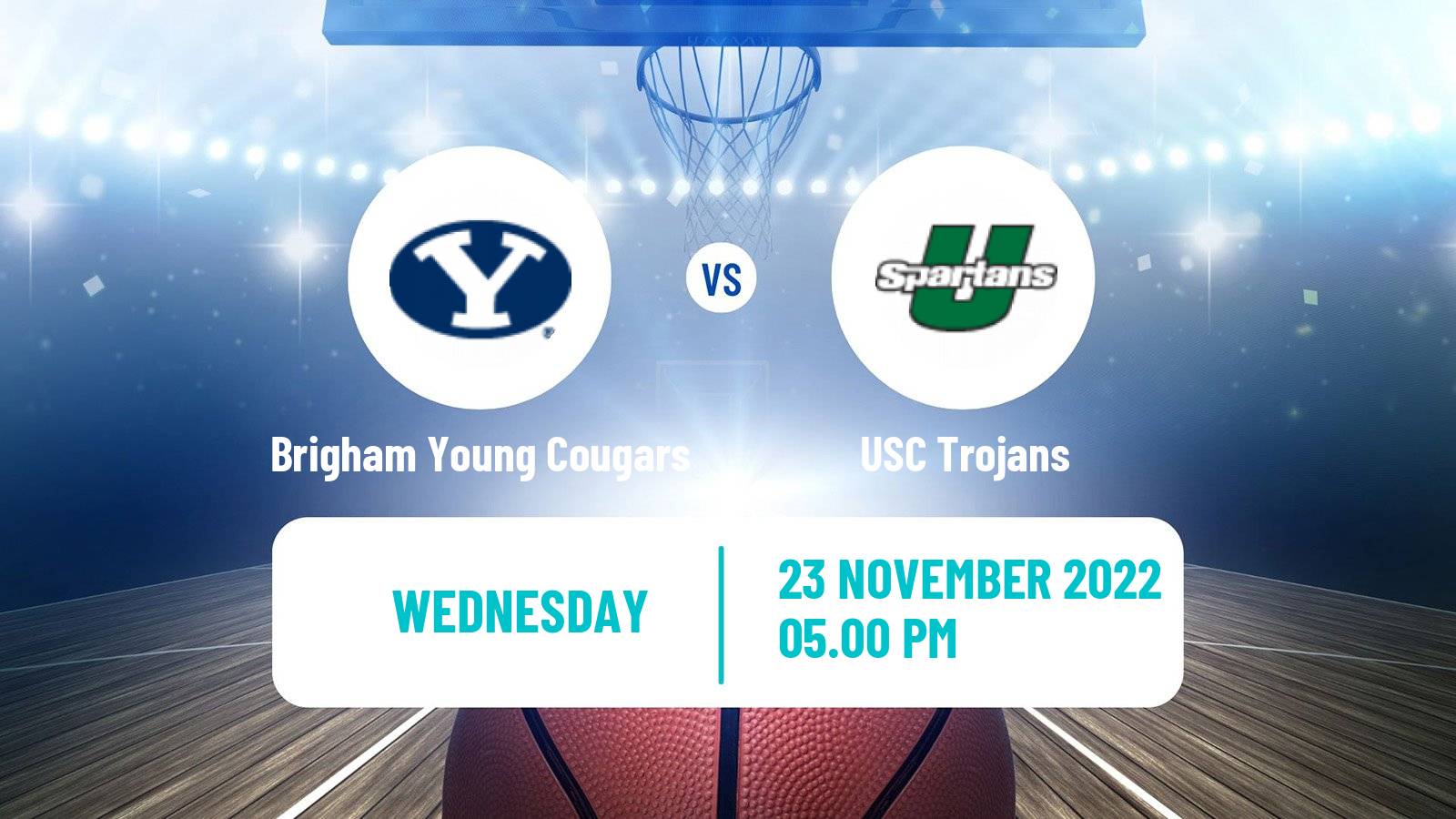 Basketball NCAA College Basketball Brigham Young Cougars - USC Trojans