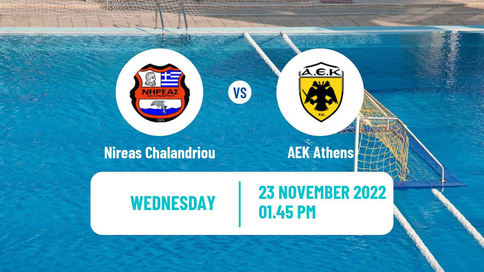 Water polo Greek A1 Water Polo Nireas Chalandriou - AEK Athens