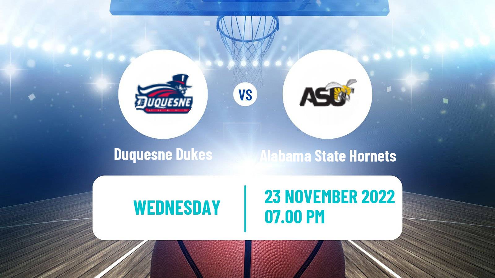 Basketball NCAA College Basketball Duquesne Dukes - Alabama State Hornets