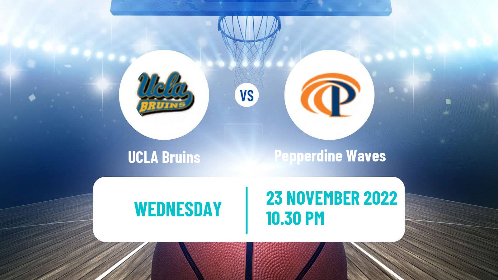 Basketball NCAA College Basketball UCLA Bruins - Pepperdine Waves