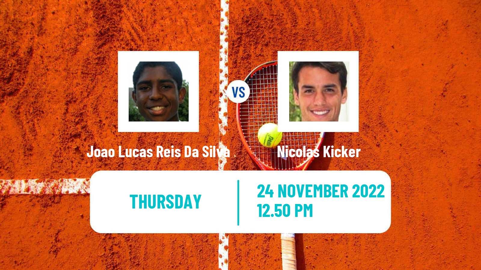 Tennis ATP Challenger Joao Lucas Reis Da Silva - Nicolas Kicker