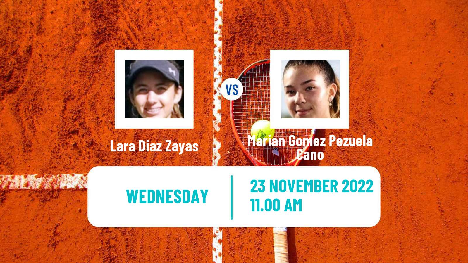 Tennis ITF Tournaments Lara Diaz Zayas - Marian Gomez Pezuela Cano