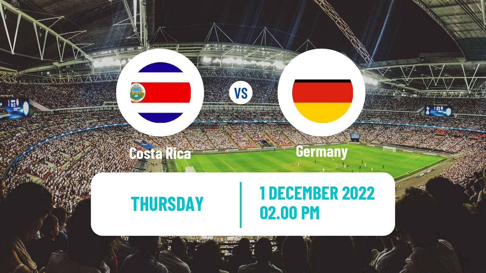 Soccer FIFA World Cup Costa Rica - Germany