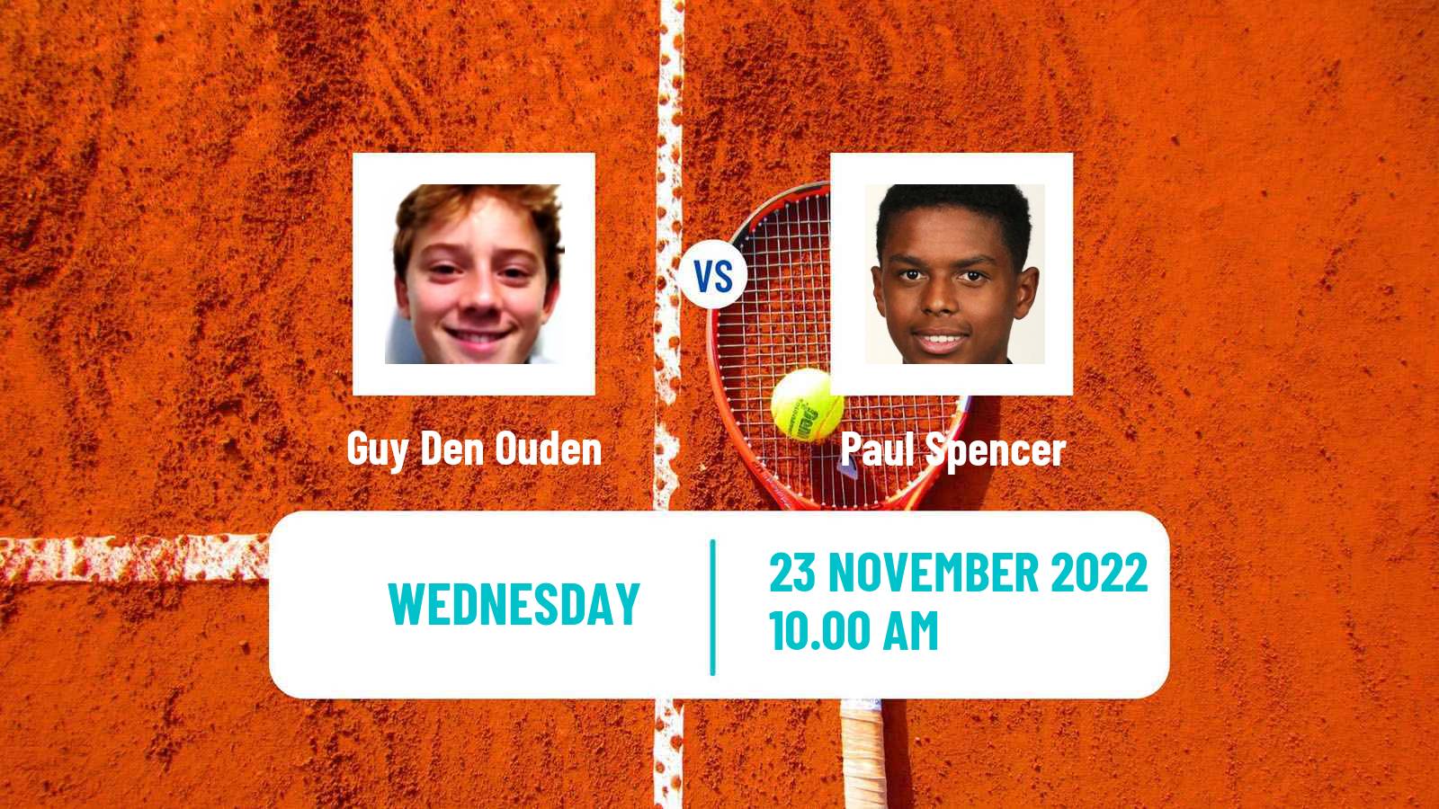 Tennis ITF Tournaments Guy Den Ouden - Paul Spencer