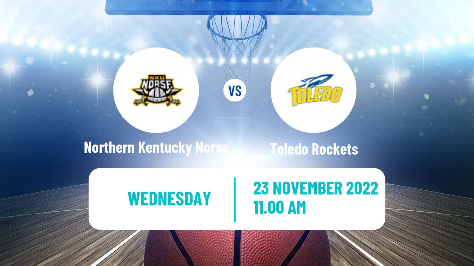 Basketball NCAA College Basketball Northern Kentucky Norse - Toledo Rockets