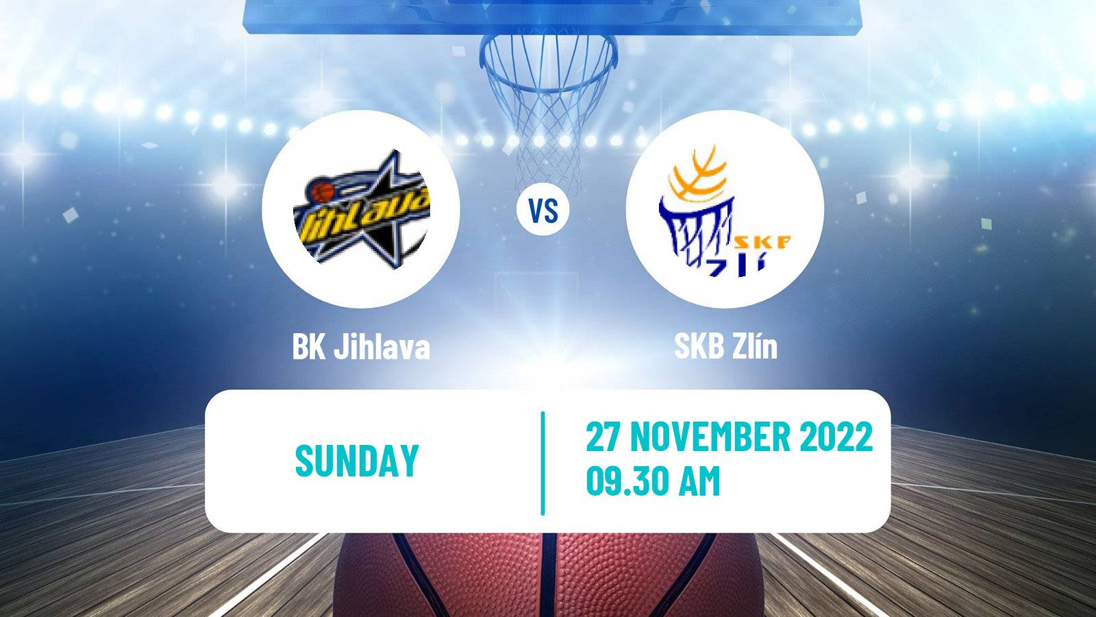 Basketball Czech 1 Liga Basketball Jihlava - SKB Zlín