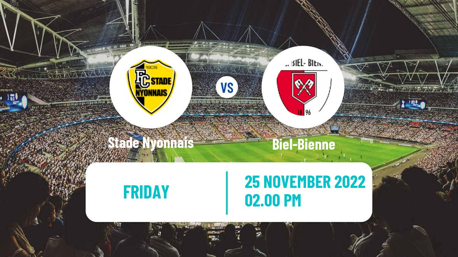 Soccer Swiss Promotion League Stade Nyonnais - Biel-Bienne