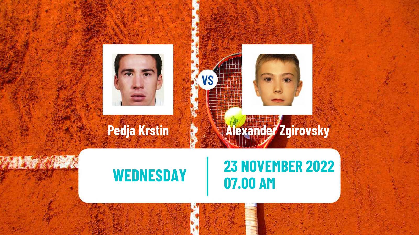 Tennis ITF Tournaments Pedja Krstin - Alexander Zgirovsky