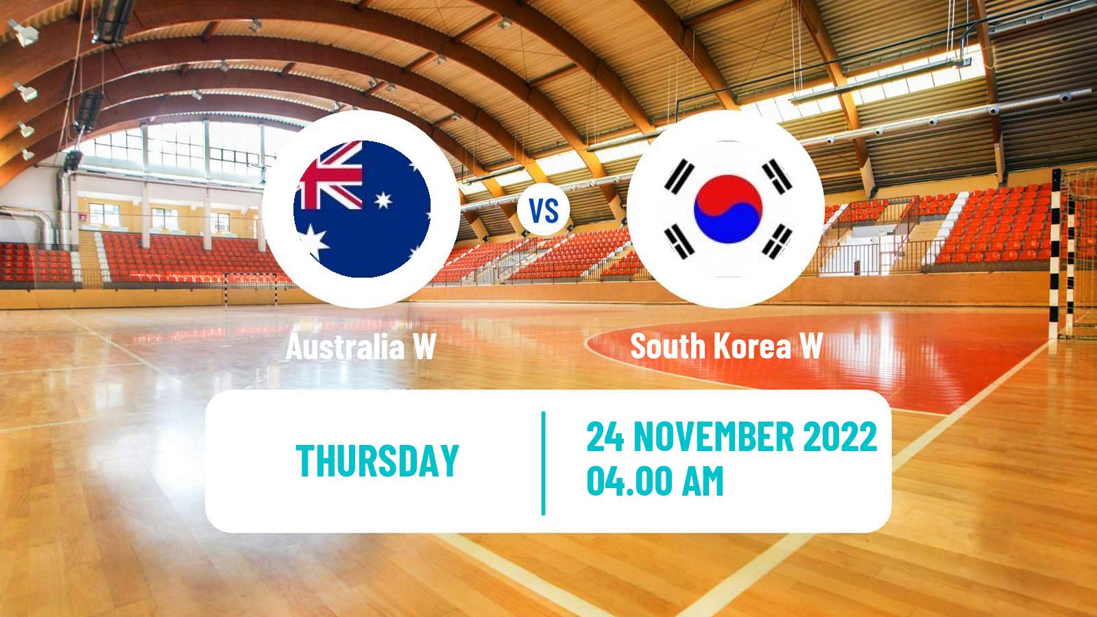 Handball Asian Championship Handball Women Australia W - South Korea W