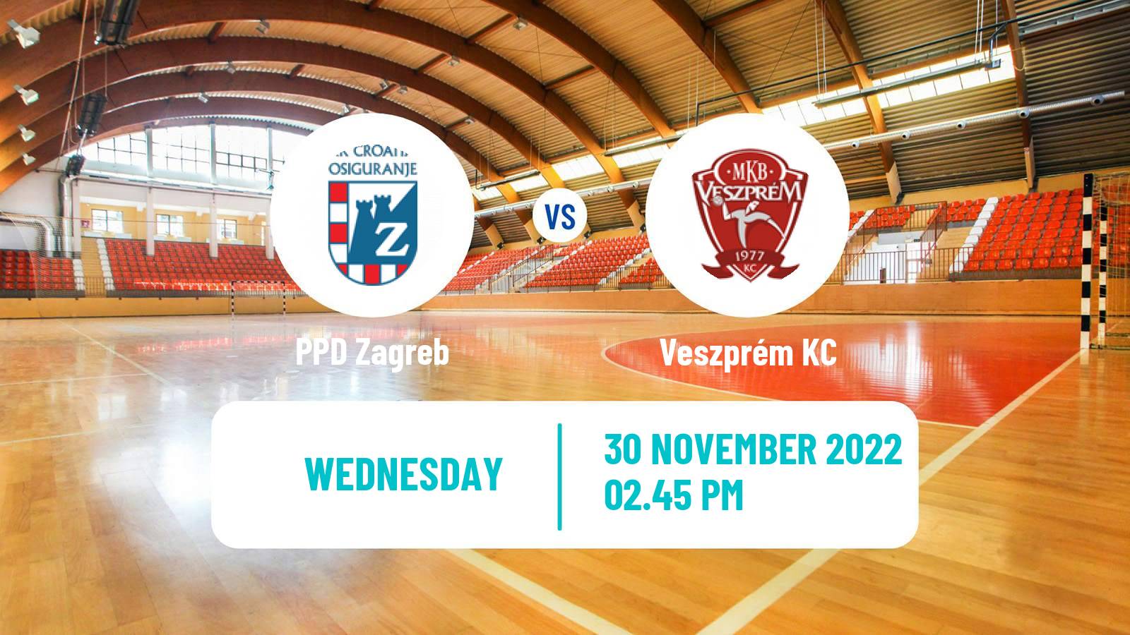 Handball EHF Champions League PPD Zagreb - Veszprém