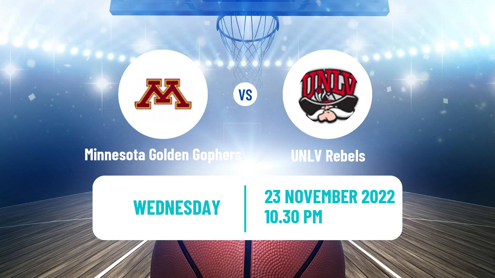 Basketball NCAA College Basketball Minnesota Golden Gophers - UNLV Rebels