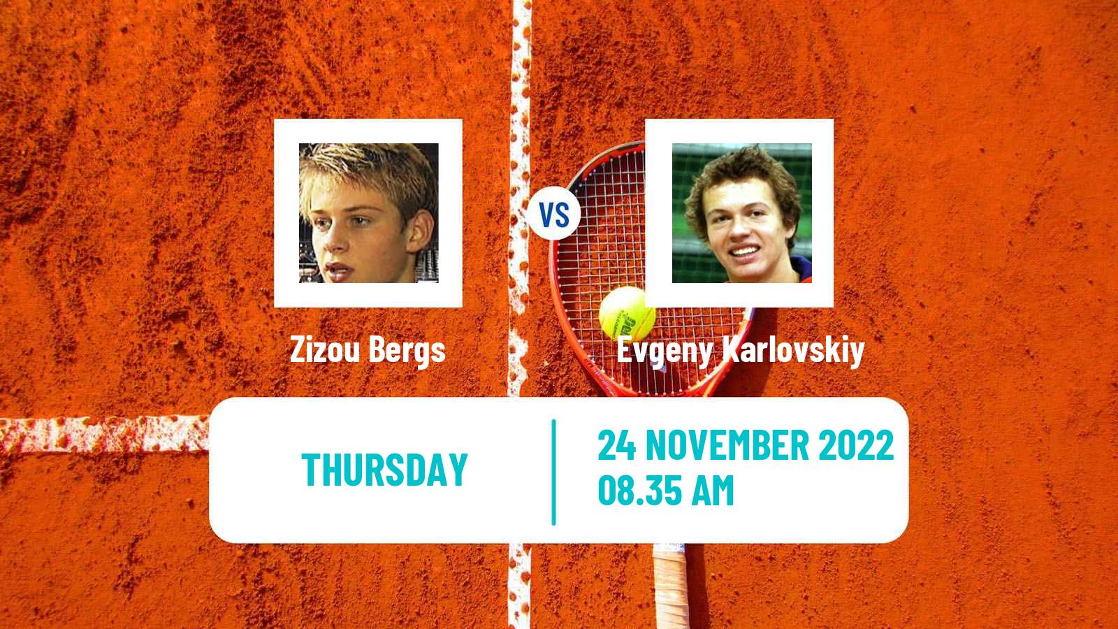 Tennis ATP Challenger Zizou Bergs - Evgeny Karlovskiy