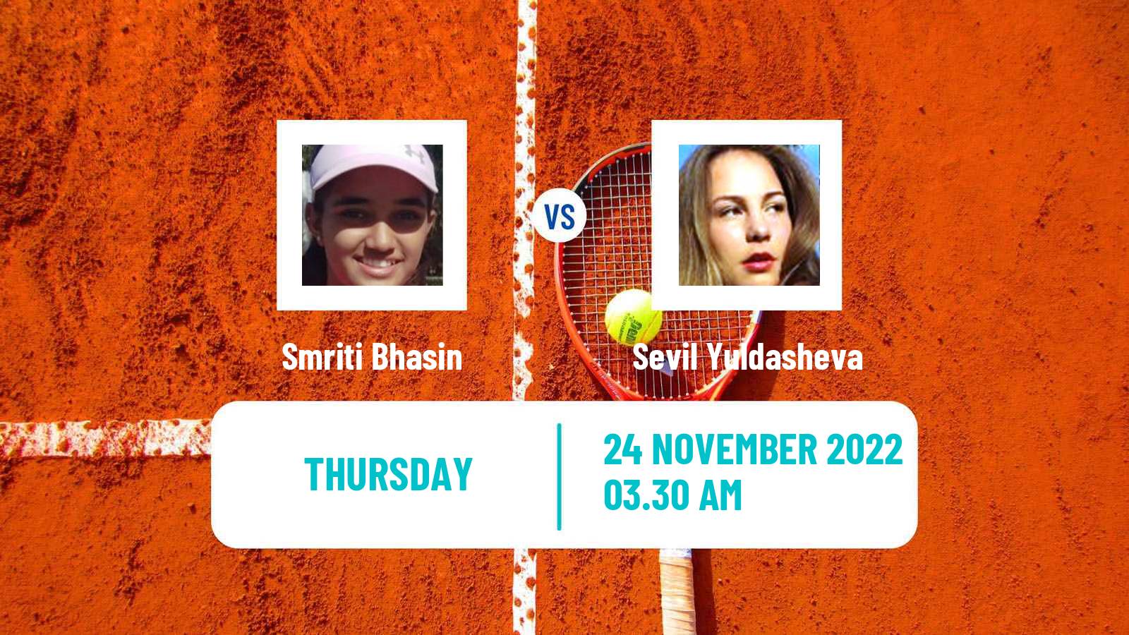 Tennis ITF Tournaments Smriti Bhasin - Sevil Yuldasheva