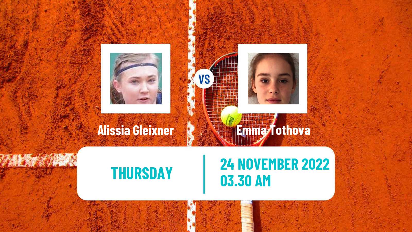 Tennis ITF Tournaments Alissia Gleixner - Emma Tothova