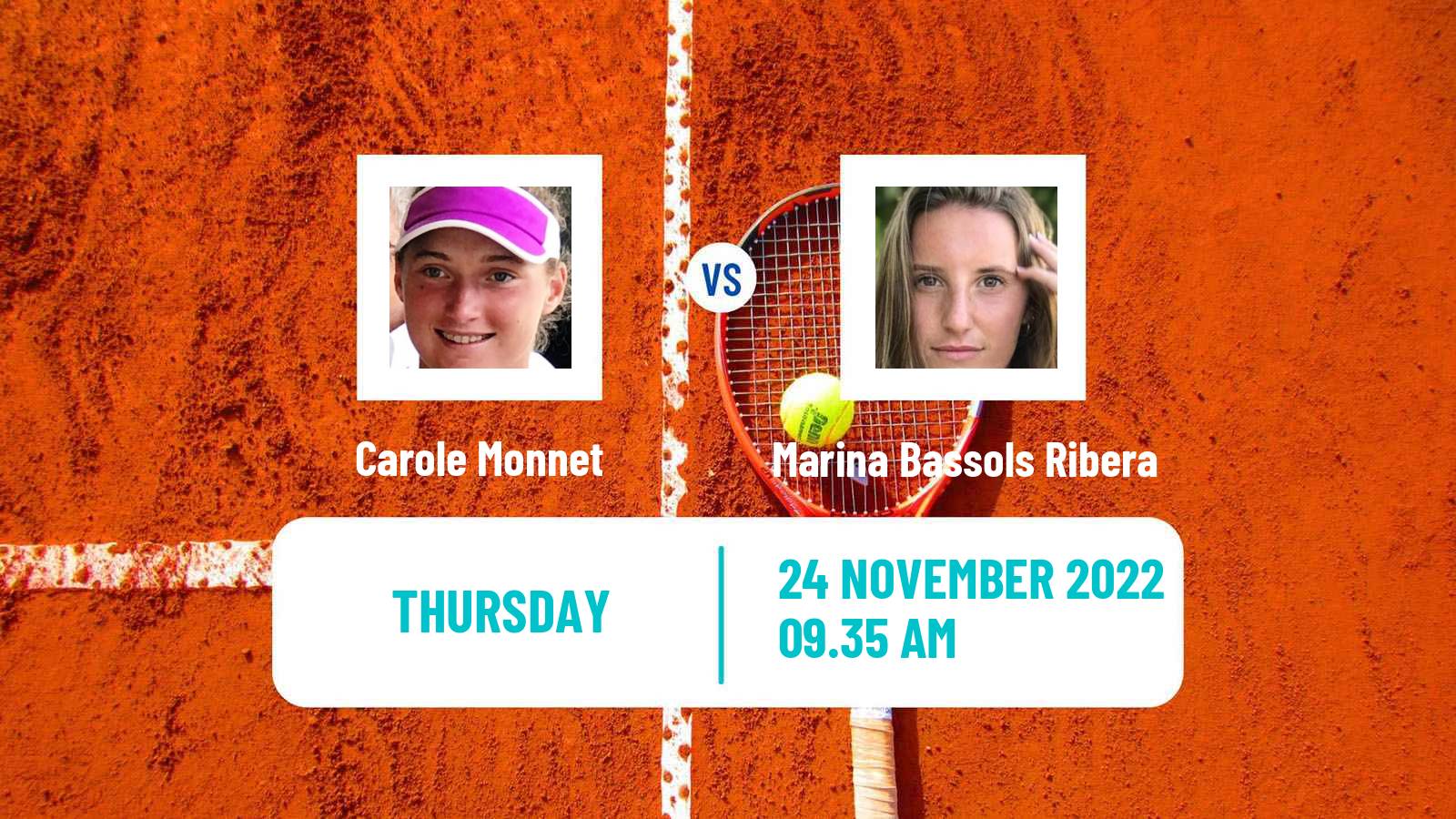 Tennis ITF Tournaments Carole Monnet - Marina Bassols Ribera