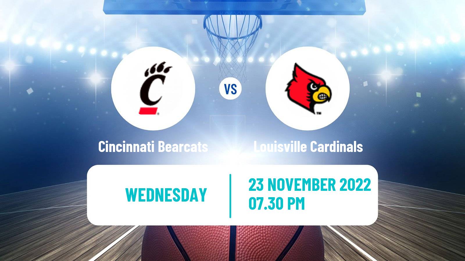 Basketball NCAA College Basketball Cincinnati Bearcats - Louisville Cardinals