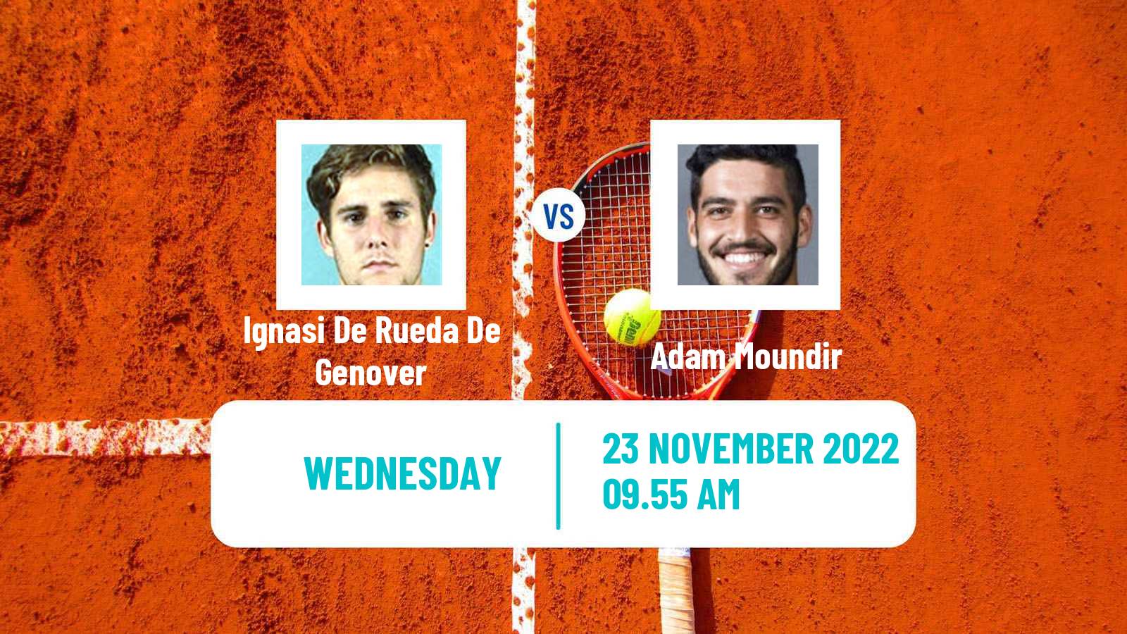 Tennis ITF Tournaments Ignasi De Rueda De Genover - Adam Moundir