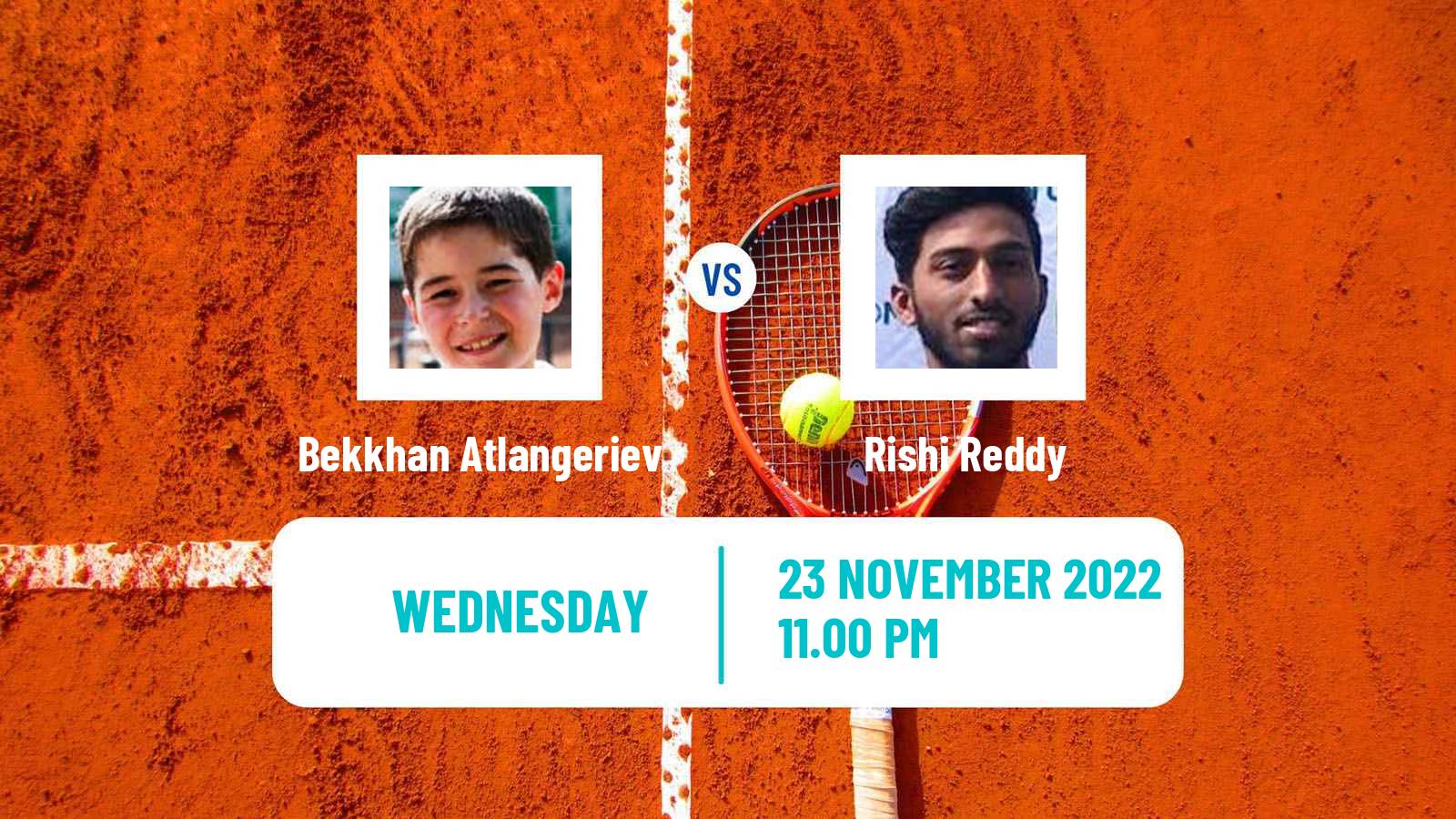 Tennis ITF Tournaments Bekkhan Atlangeriev - Rishi Reddy