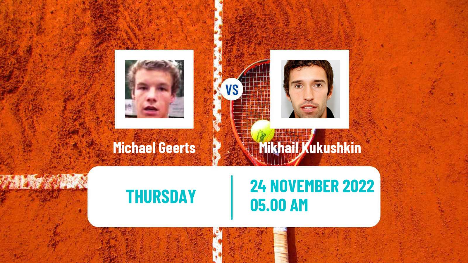Tennis ATP Challenger Michael Geerts - Mikhail Kukushkin