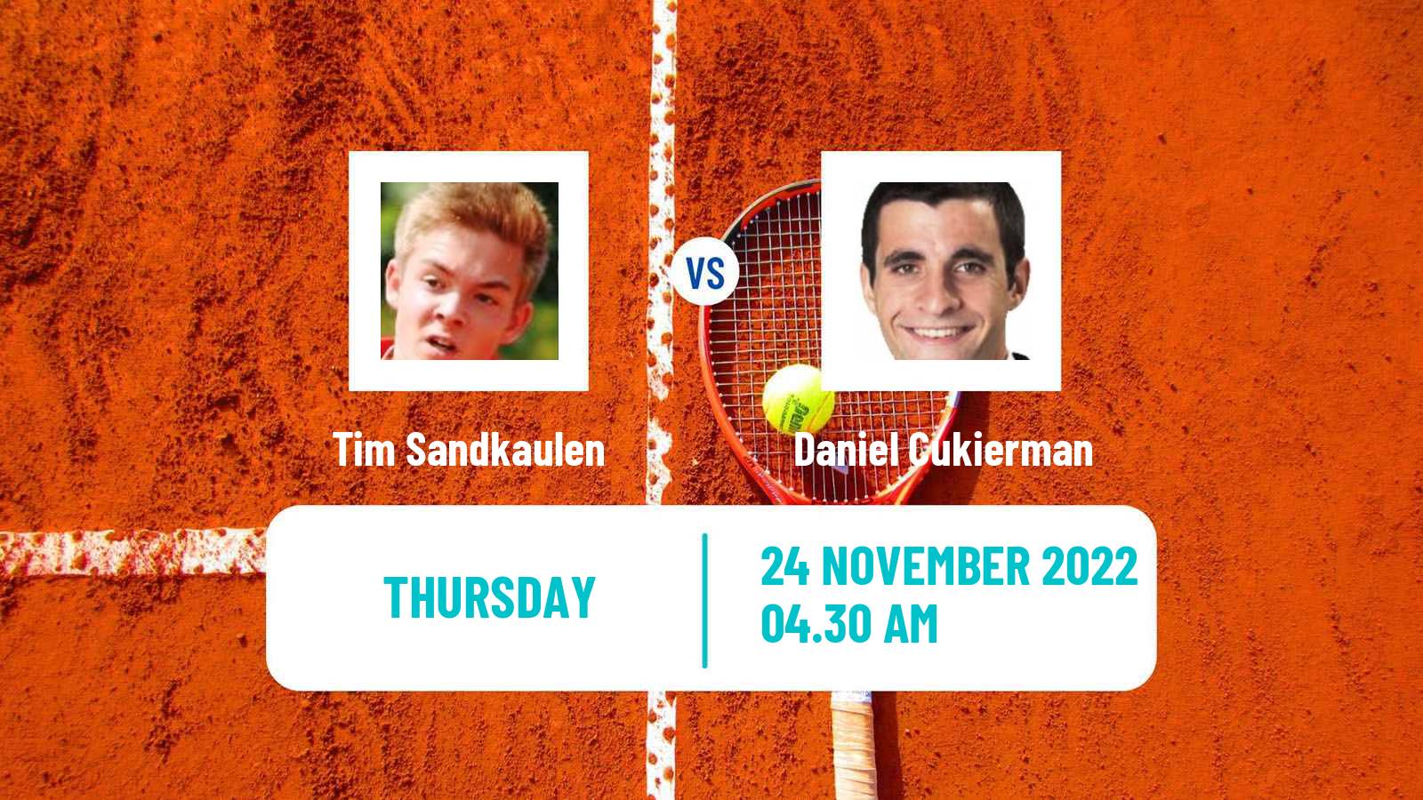 Tennis ITF Tournaments Tim Sandkaulen - Daniel Cukierman