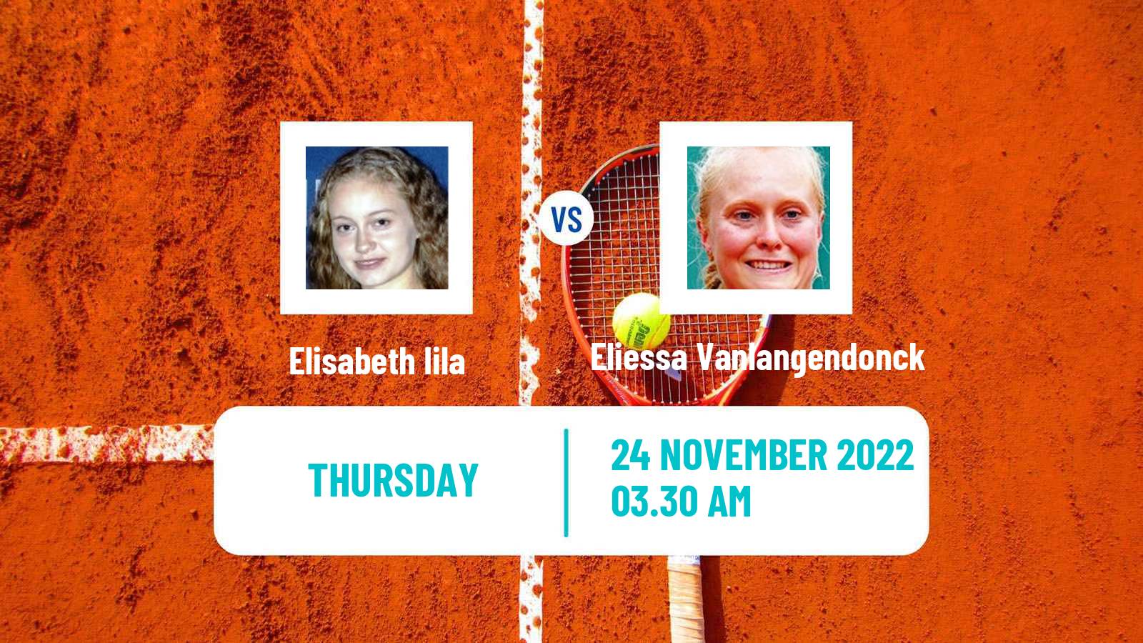 Tennis ITF Tournaments Elisabeth Iila - Eliessa Vanlangendonck