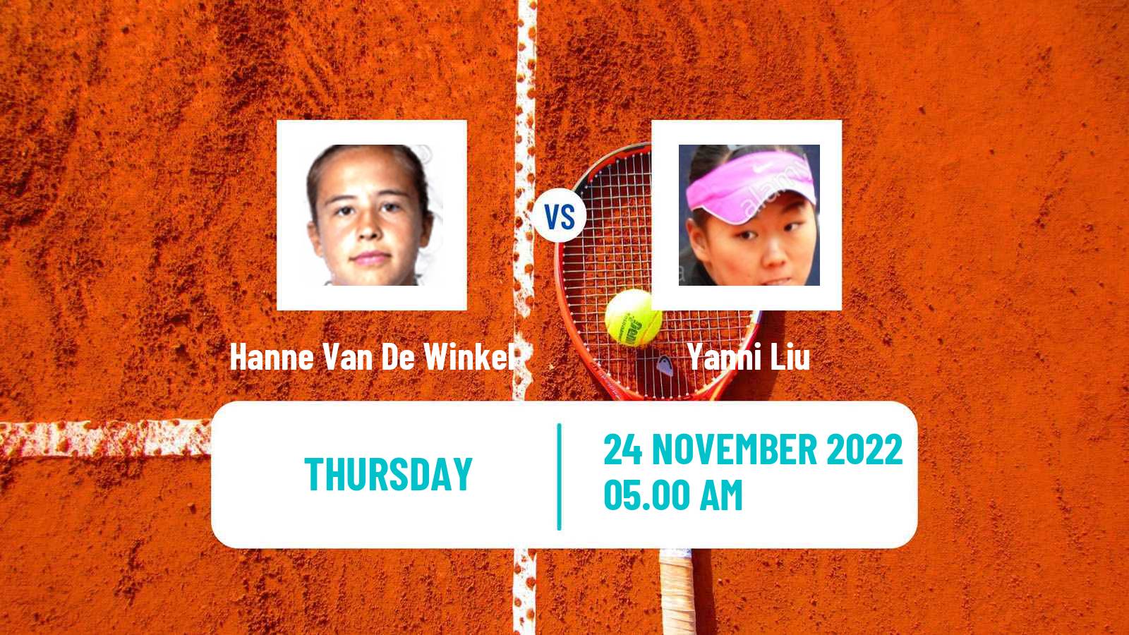 Tennis ITF Tournaments Hanne Van De Winkel - Yanni Liu