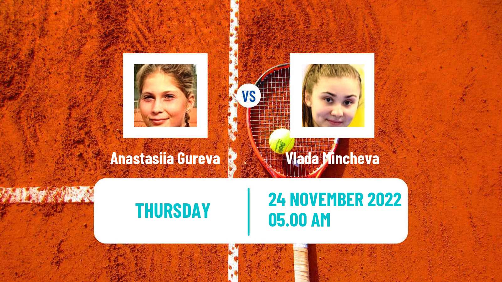 Tennis ITF Tournaments Anastasiia Gureva - Vlada Mincheva