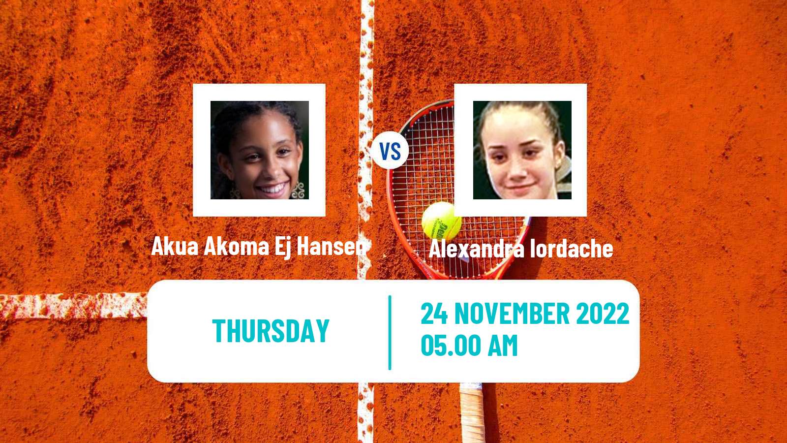 Tennis ITF Tournaments Akua Akoma Ej Hansen - Alexandra Iordache