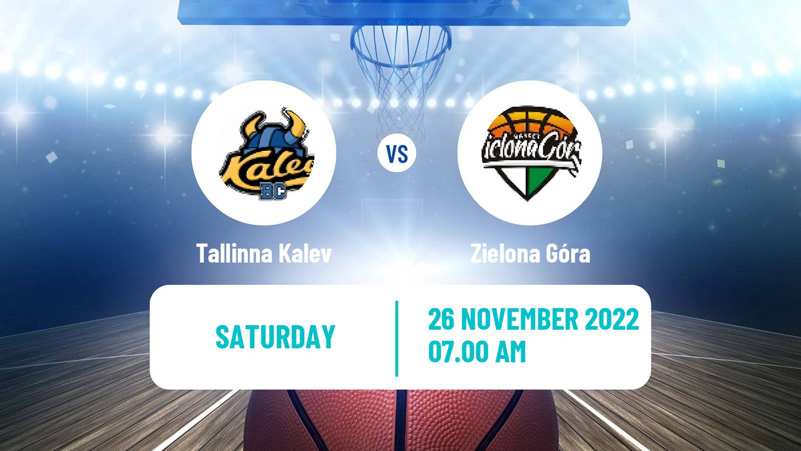 Basketball ENBL Tallinna Kalev - Zielona Góra