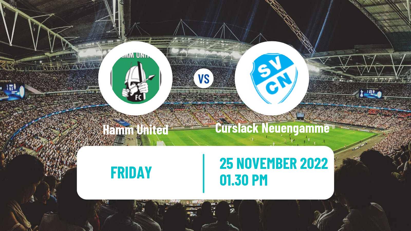 Soccer German Oberliga Hamburg Hamm United - Curslack Neuengamme